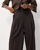 image 1 of F&F Pinstripe Pleated Wide Leg Trousers in Multi Brown