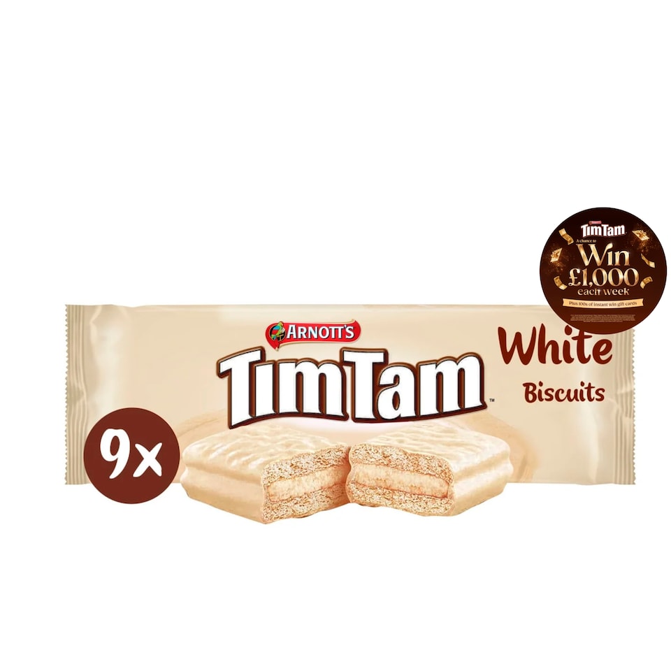 image 1 of Arnott's Tim Tam White Biscuit Bar 165g