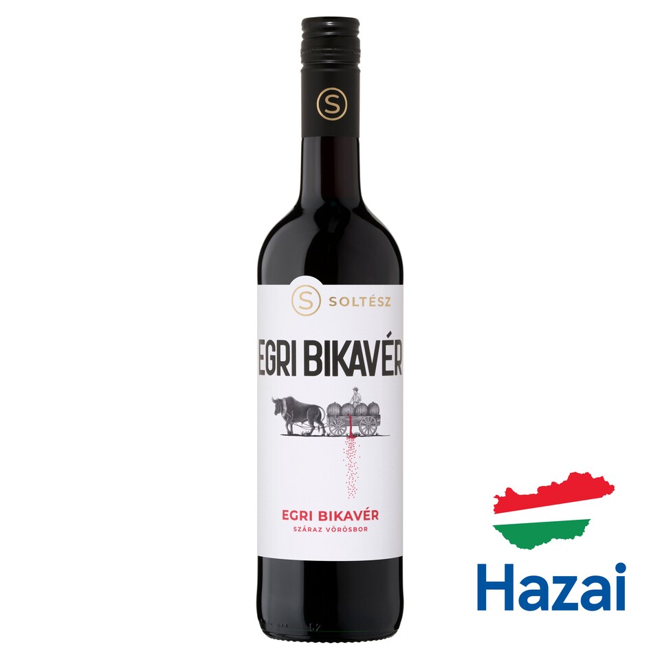 Soltész Egri Bikavér száraz vörösbor 13% 750 ml  1. kép