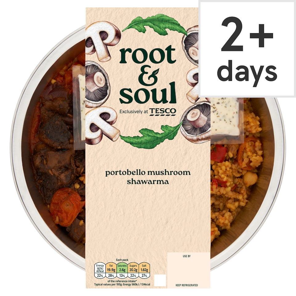 ROOT & SOUL Portobello Mushroom Shawarma 380G