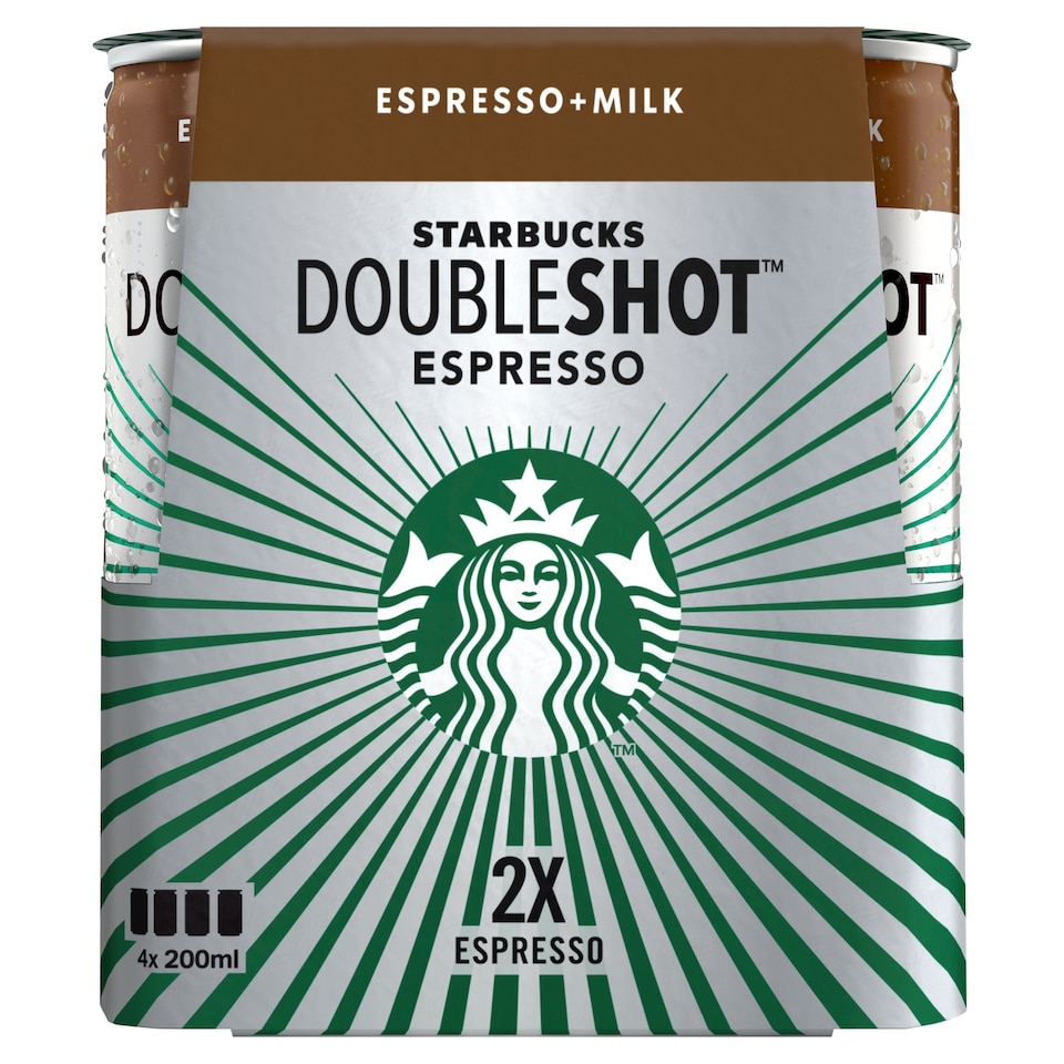 image 1 of Starbucks Doubleshot Espresso 4 x 200ml