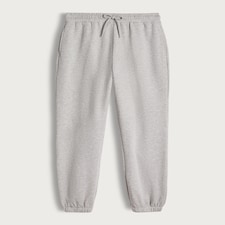 F&F Cotton Rich Cuffed Drawstring Joggers in Grey Marl