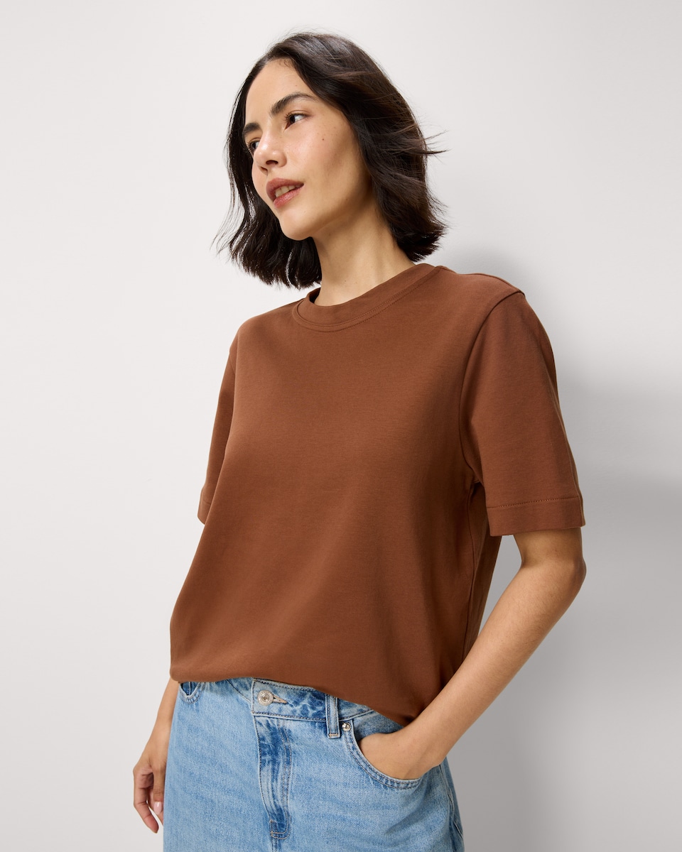 image 1 of F&F 2-Pack Pure Cotton Oversized Fit T-Shirts in Multi Brown