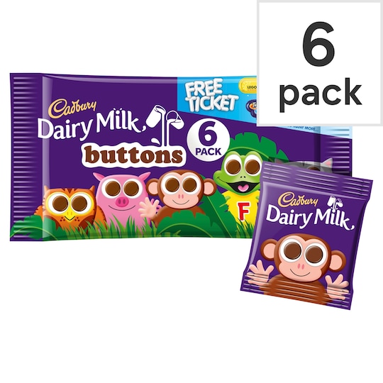 Cadbury Dairy Milk Buttons 6 Pack Tesco Groceries