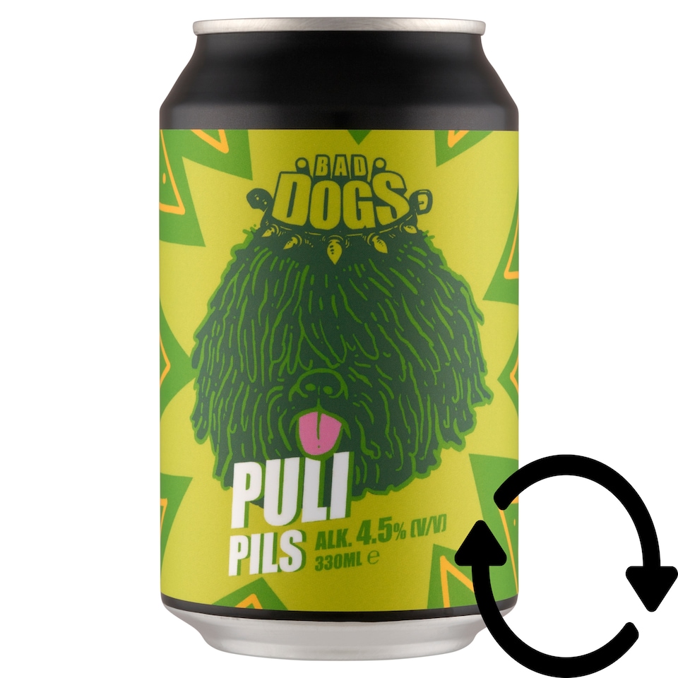 Bad Dogs Puli Pils alsóerjesztésű, szűretlen, világos sör 4,5% 330 ml
