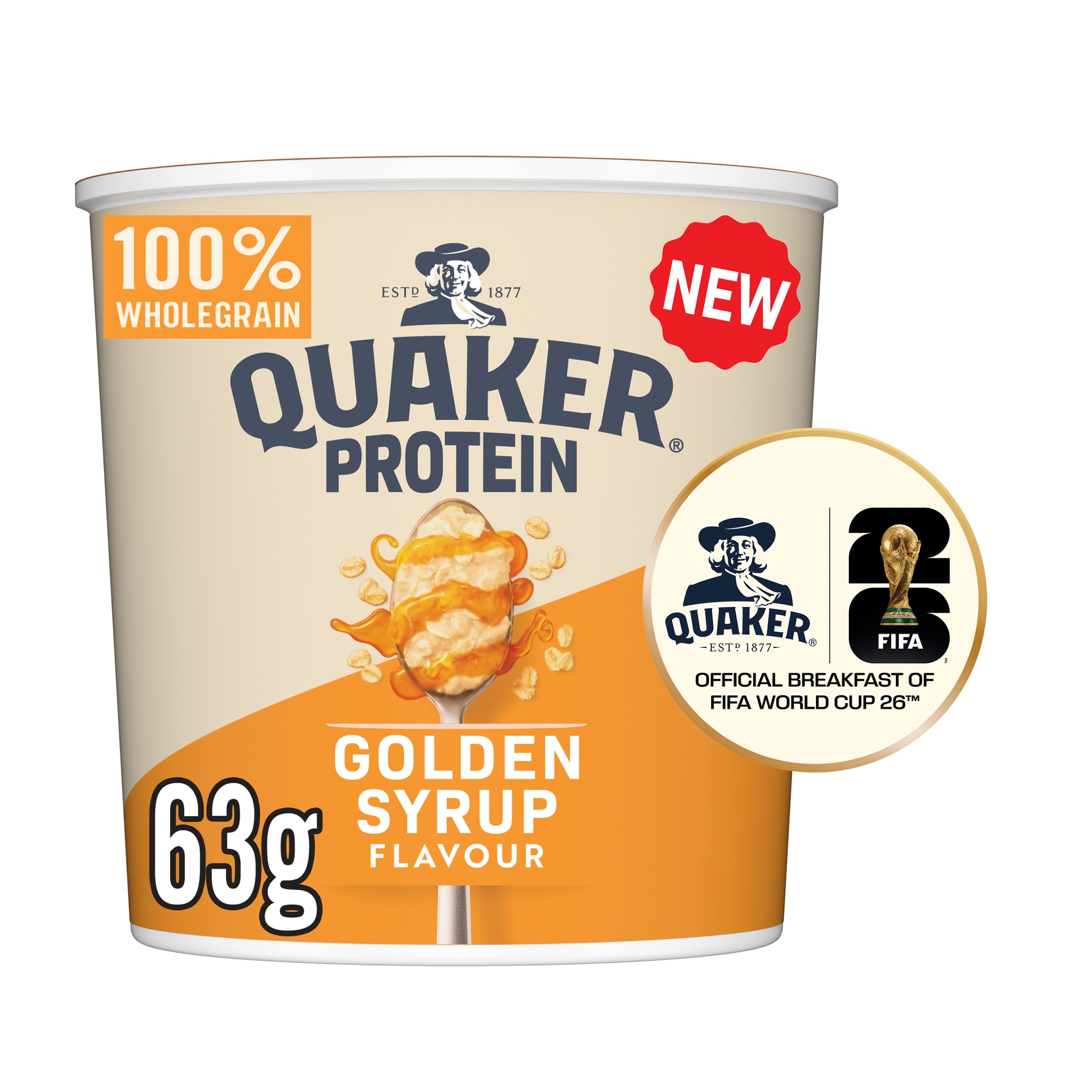 Quaker Protein Oat So Simple Golden Syrup Porridge Pot 63g
