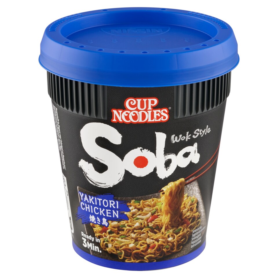 Cup Noodles Instantní pšeničné nudle s ochucující omáčkou s příchutí yakitori kuřete 89g