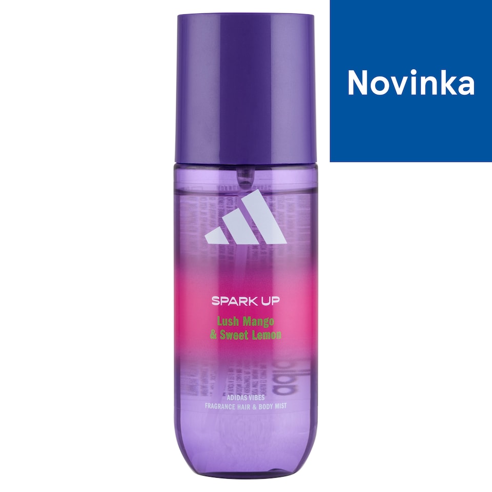 Adidas Spark Up Lush Mango & Sweet Lemon vonná hmla na vlasy a telo 150 ml