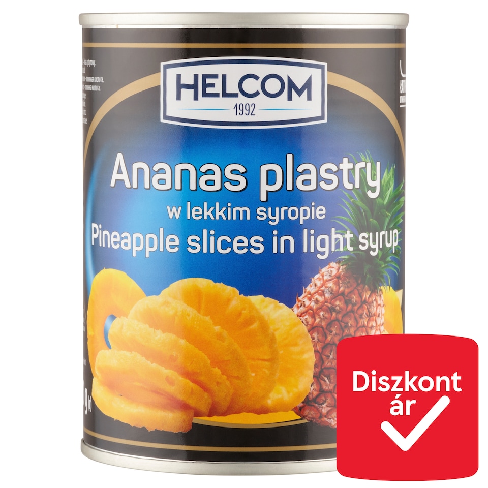Helcom szeletelt ananász enyhén cukrozott lében 565 g  1. kép