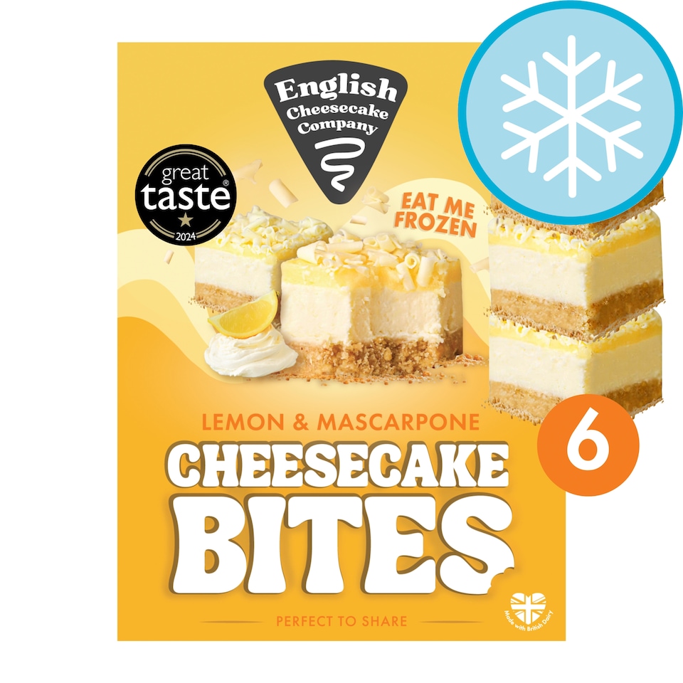 English Cheesecake Company 6 Lemon Cheesecake Bites 210g