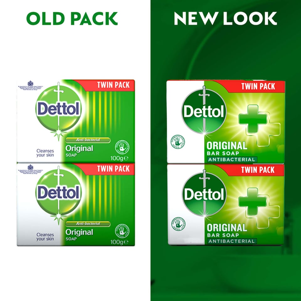 image 1 of Dettol Original Soap Twin Pack 2 X100g