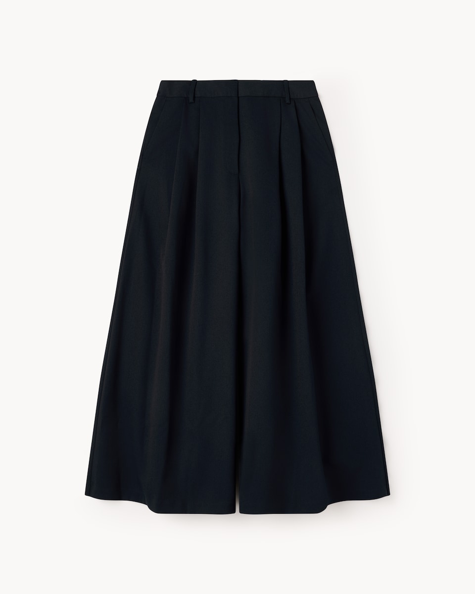 image 1 of F&F Wide Leg Culottes in Navy