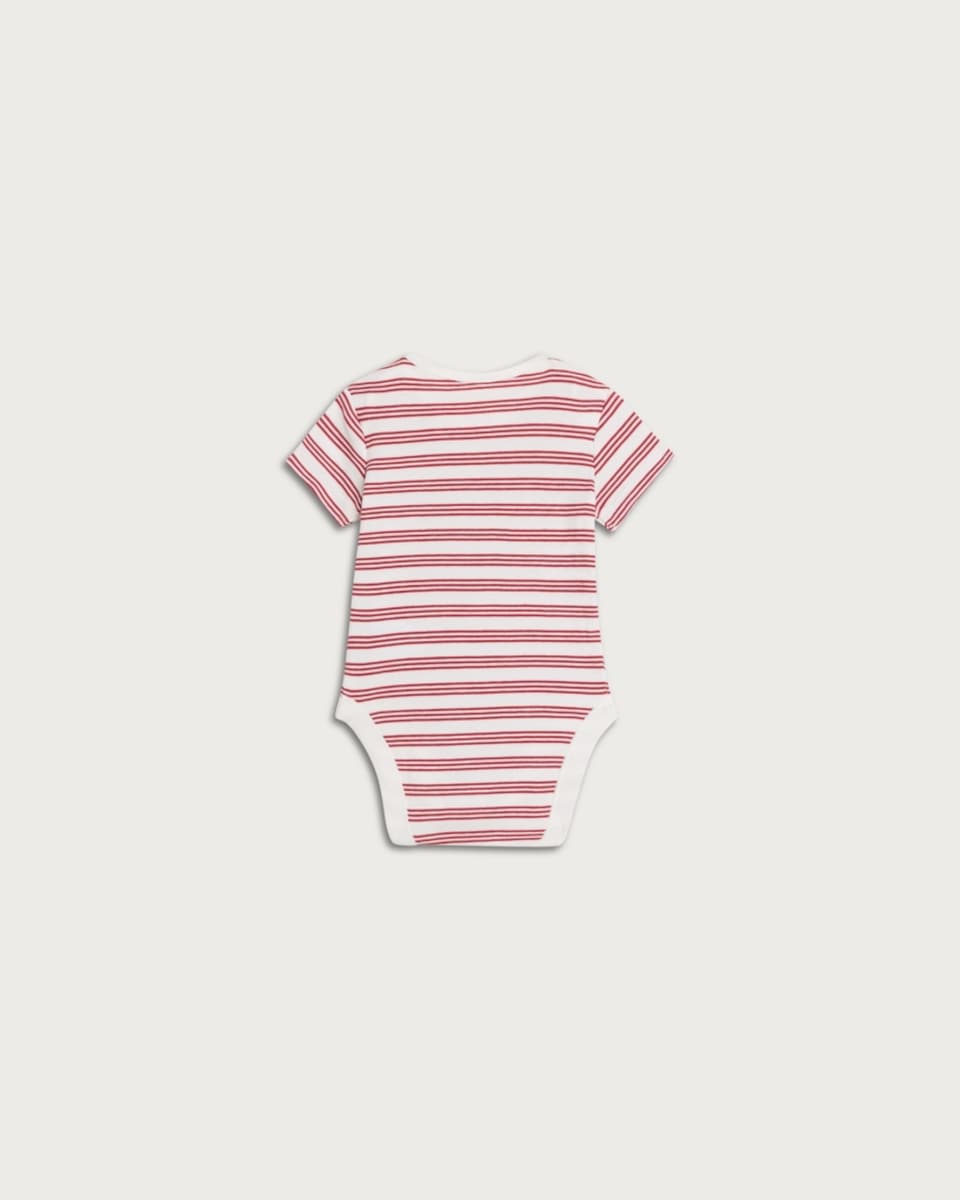 image 1 of F&F Baby 5-Pack Pure Cotton Printed Short Sleeved Bodysuits in Blue