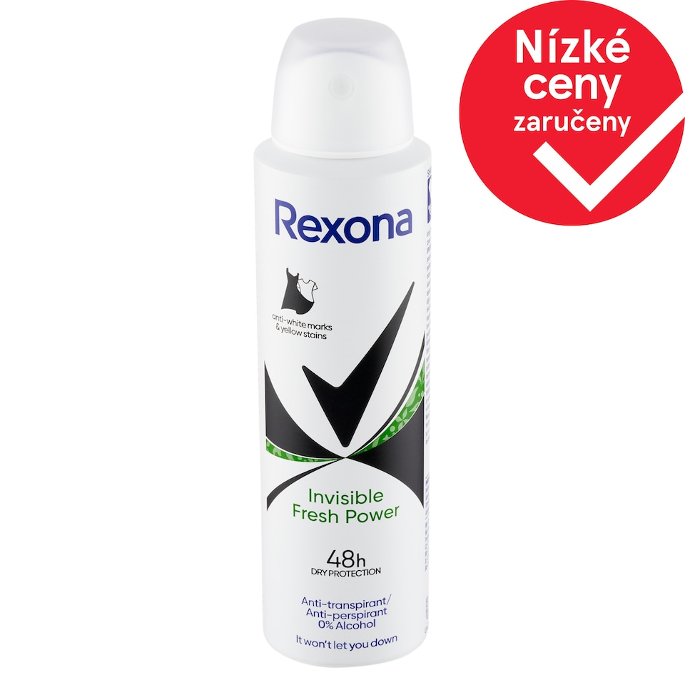 Obrázek 1 pro produkt Rexona Invisible Fresh Power antiperspirant sprej 150ml