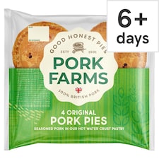Pork Farms Original Pork Pies 4 Pack