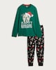 image 4 of F&F Pure Cotton Happy Howlidays Top and Cuffed Joggers Pyjamas in Multi