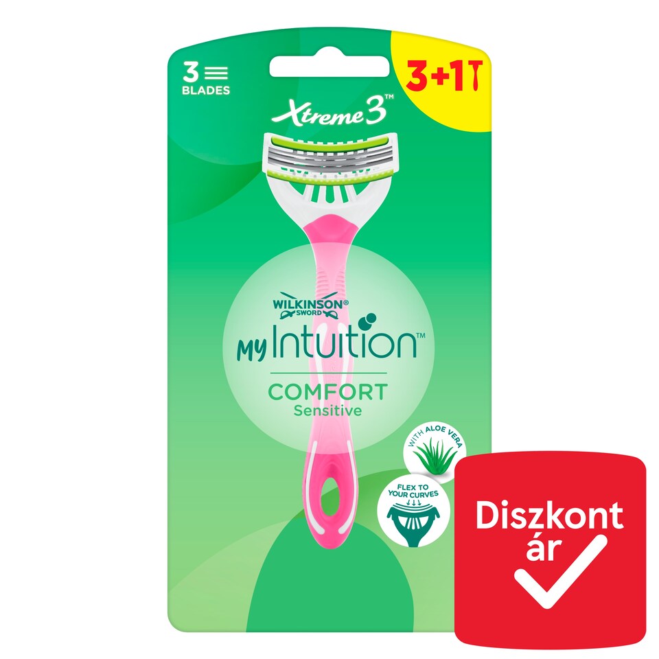 Wilkinson Sword My Intuition Xtreme 3 Comfort Sensitive eldobható borotva 4 db