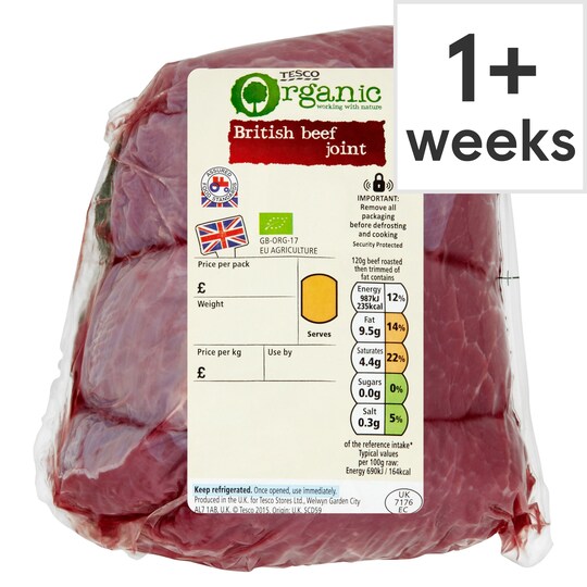 Tesco Org Beef Roasting Joint Tesco Groceries