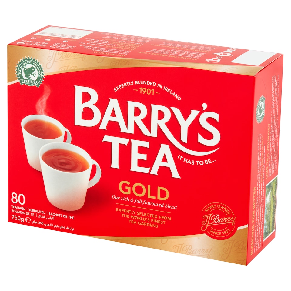 Barry's Tea Gold Blend 80 Tea Bags 250G
