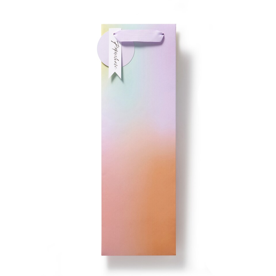 image 1 of Paperchase Ombre Bottle Gift Bag