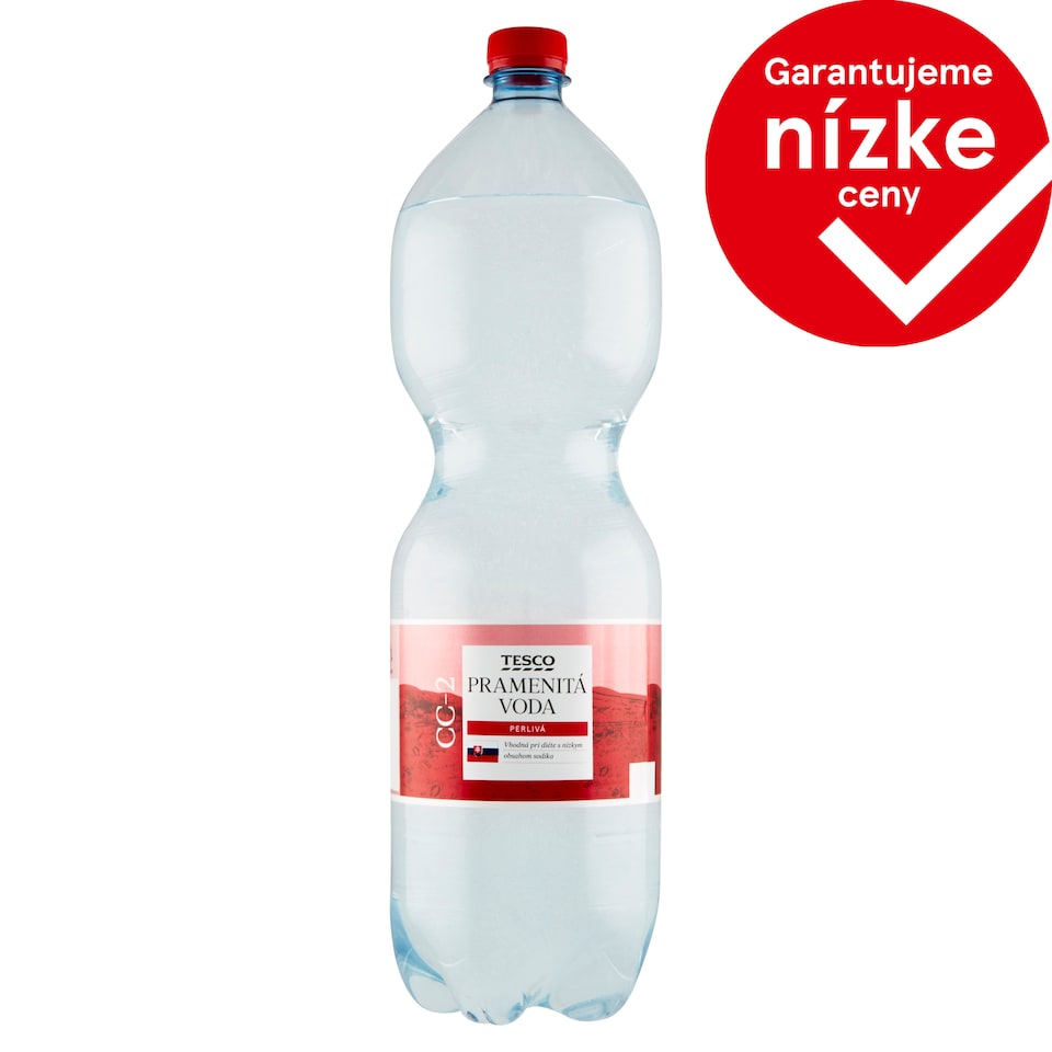 Tesco Pramenitá voda perlivá 2 l