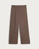 image 4 of F&F Wide Leg Pleated Trousers in Brown