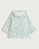 image 1 of F&F Baby Floral Print Hooded Shower Resistant Jacket in Mint