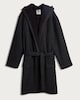 image 4 of F&F Ribbed Hooded Dressing Gown in Grey