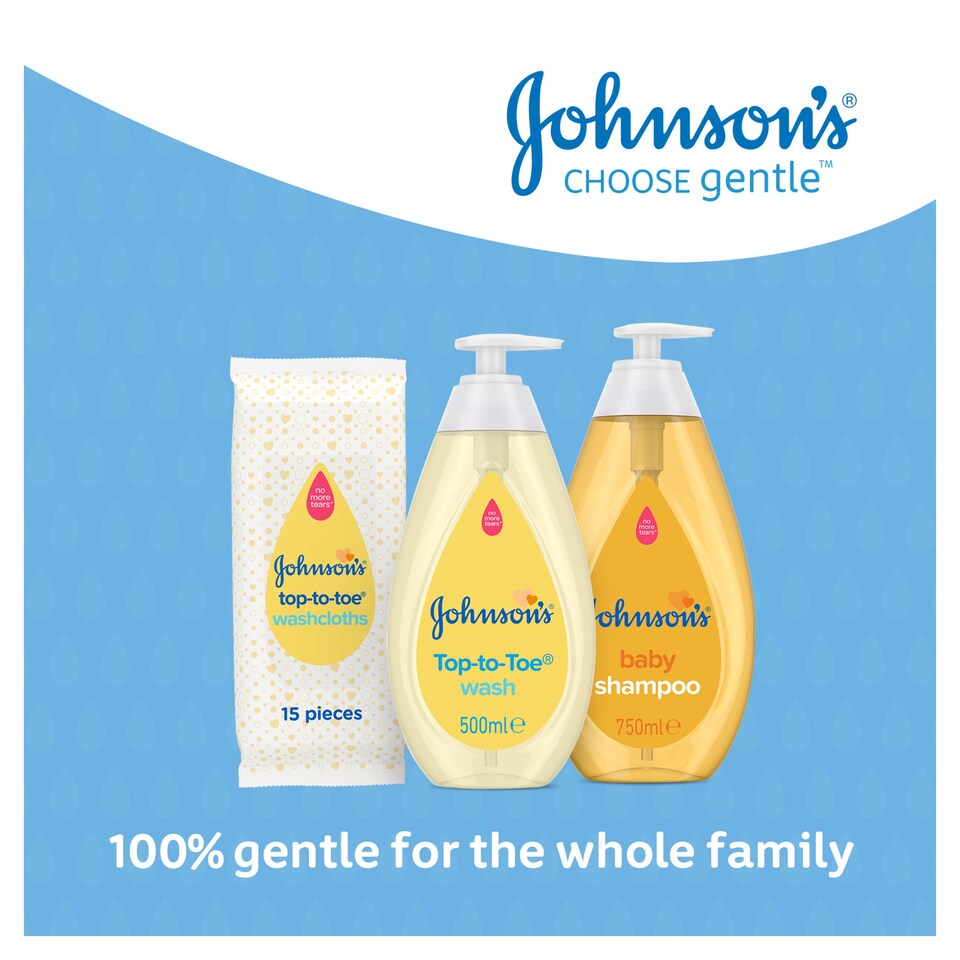 image 1 of Johnson's Baby Top-To-Toe Washcloths 15S