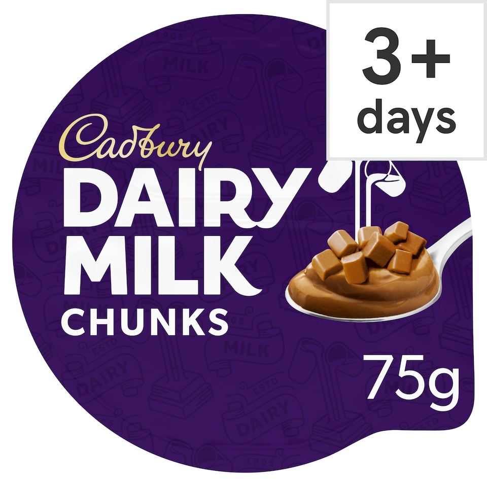 Cadbury Dairy Milk Chunks Chocolate Dessert 75G