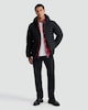 image 1 of F&F Hooded Shower Resistant Puffer Jacket in Black