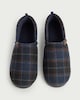 image 2 of F&F Check Closed Back Slippers in Blue