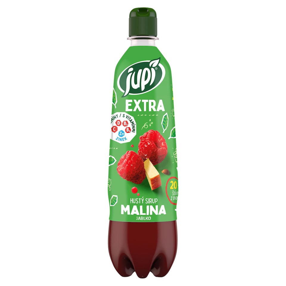 Jupí Extra Thick Raspberry Apple Syrup 0.7L