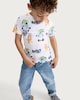 image 2 of Bluey Pure Cotton Scooter Print T-Shirt in White