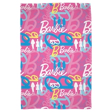 Barbie Figures Fleece Blanket