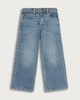 image 4 of F&F Boys Cotton Rich Wide Leg Denim Jeans in Blue