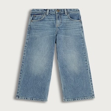 F&F Boys Cotton Rich Wide Leg Denim Jeans in Blue