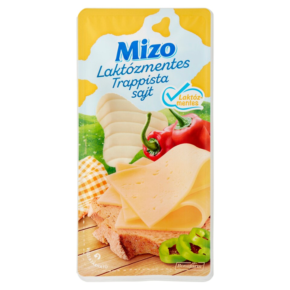 Mizo szeletelt laktózmentes trappista sajt 100 g