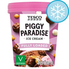 Tesco Piggy Paradise Ice Cream 480Ml