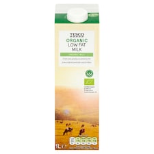 Tesco Fresh Organic Low Fat Milk 1L