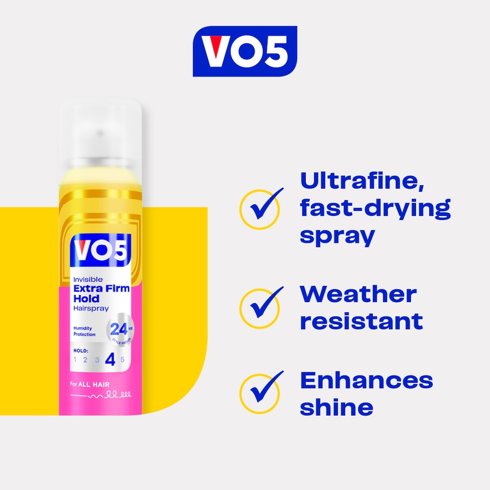 image 1 of Vo5 Extra Firm Hold Hair Spray 400Ml