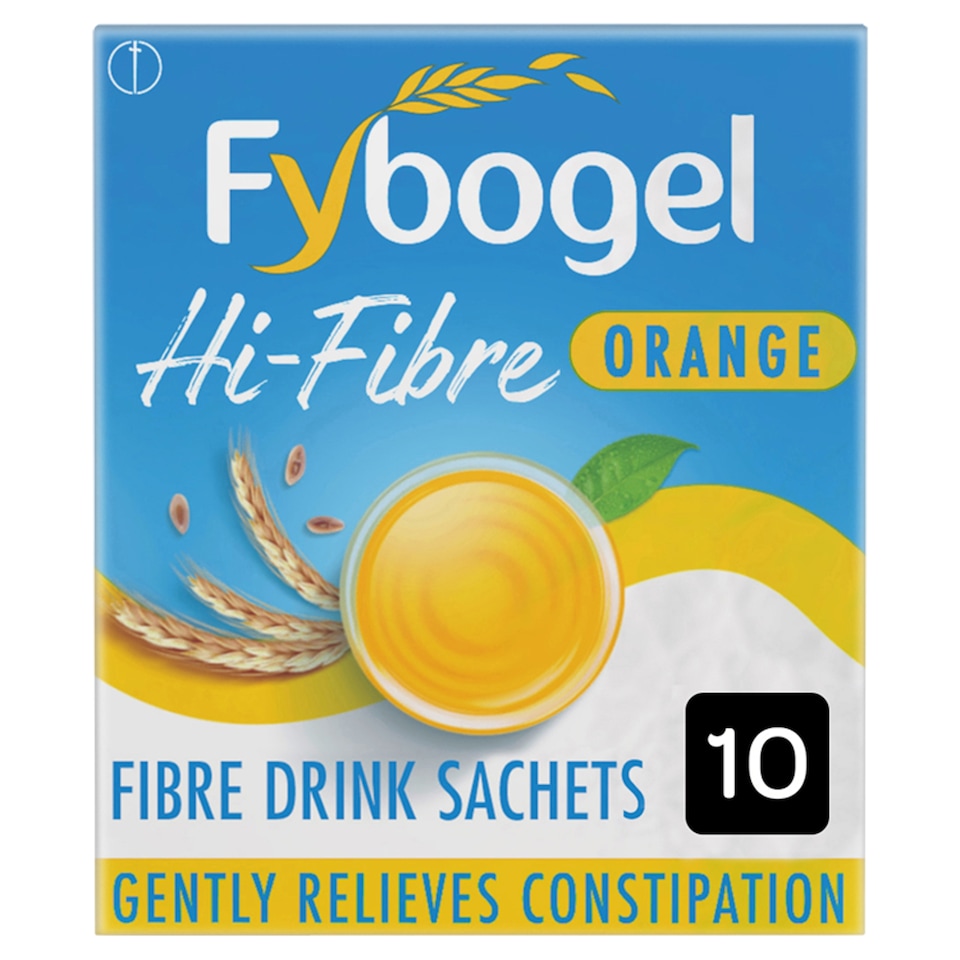 image 1 of Fybogel Hi-Fibre Orange Constipation Relief Sachets - Ispaghula Husk Fibre Drink 10s
