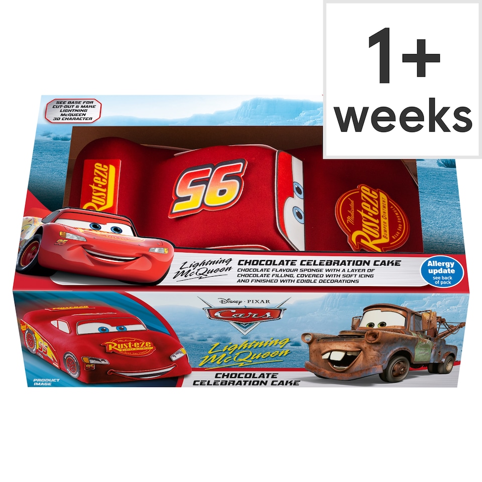 Disney Cars Lightning McQueen Chocolate Celebration Cake