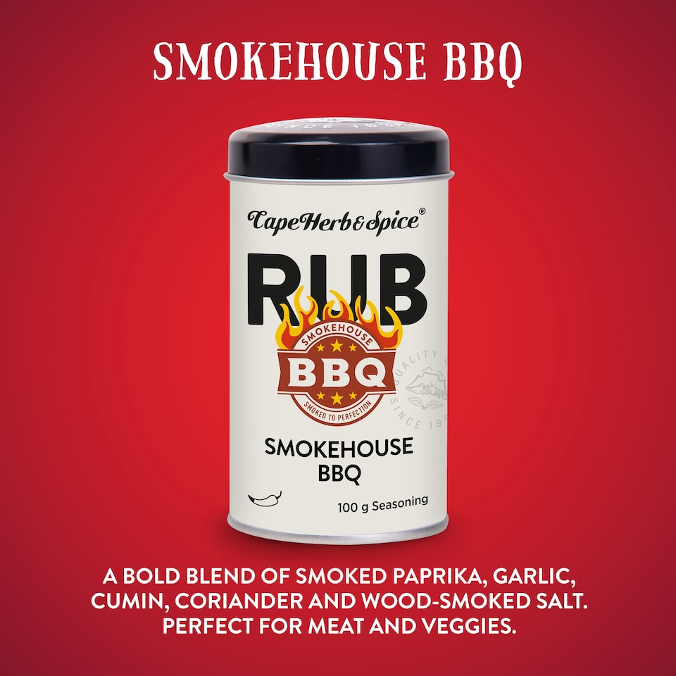 image 1 of CAPE HERB & SPICE SMOKEHOUSE  BBQ RUB 100g