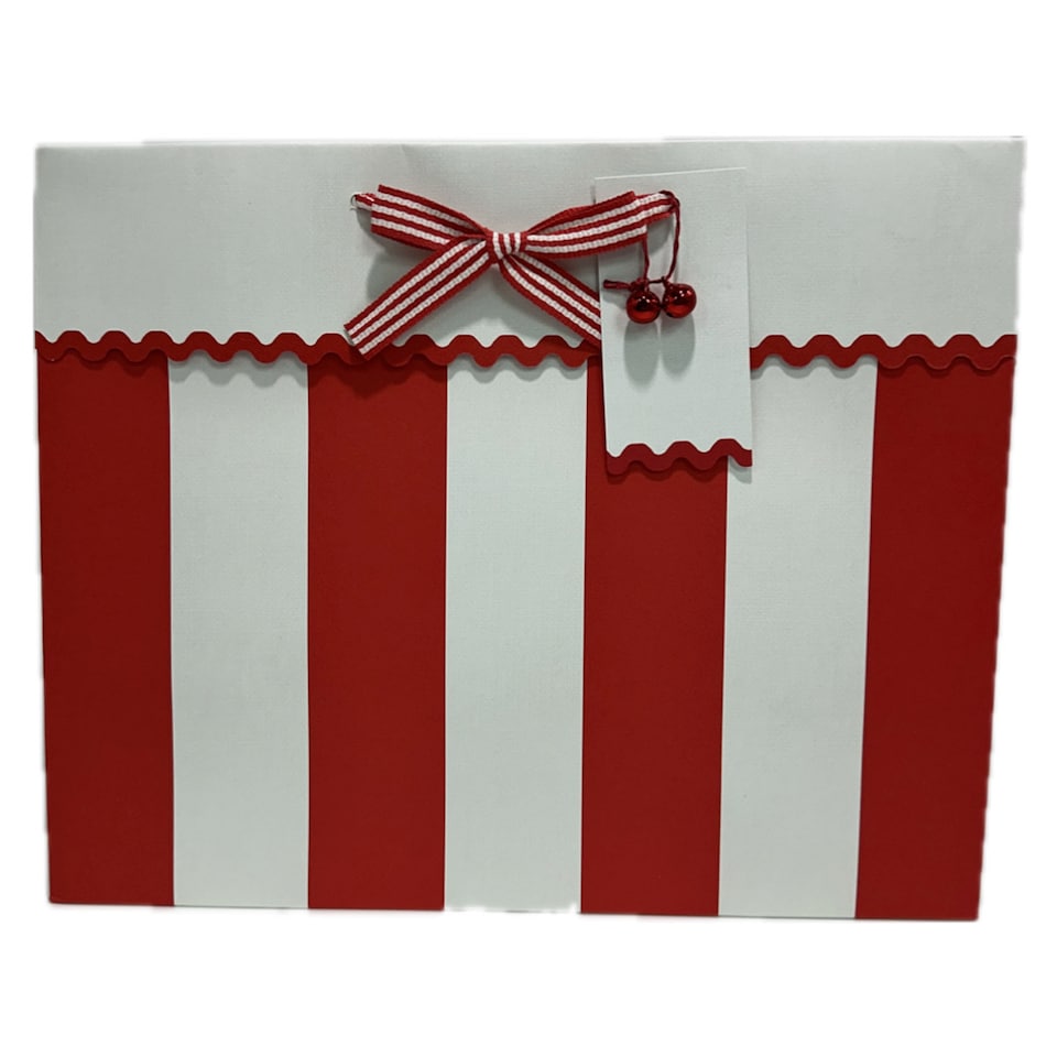 image 1 of Tesco Candy Cane Large Landscape Christmas Gift Bag