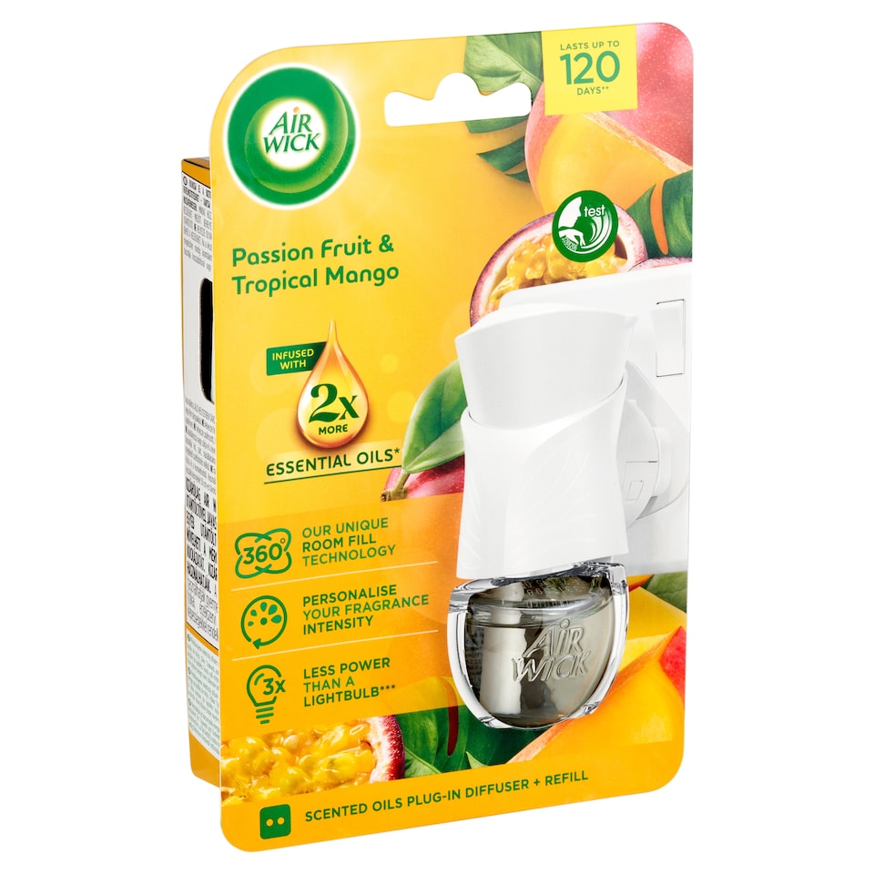 Air Wick Tropical Mango and Passion Fruit Electric Air Freshener & Refill 19 ml