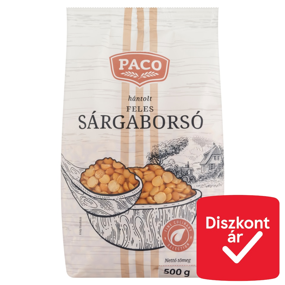 Paco Peeled, Halved Yellow Peas 500 g