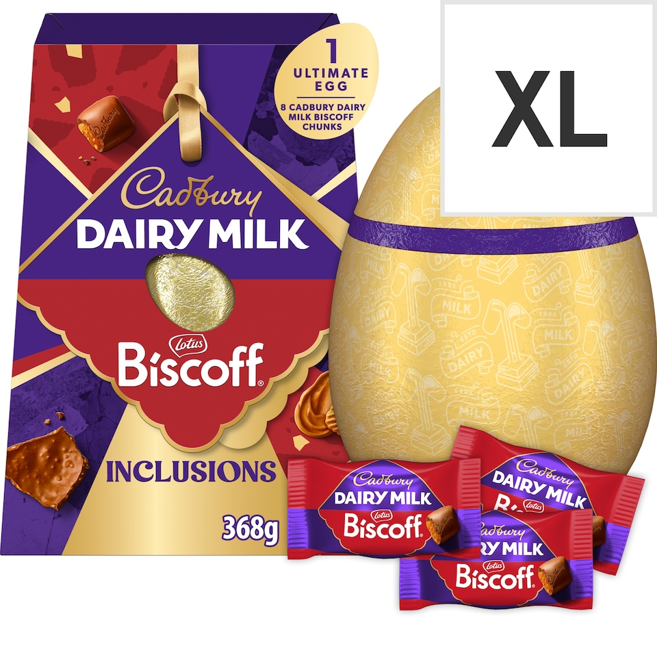 Cadbury Dairy Milk LOTUS Biscoff Shell Egg 368g