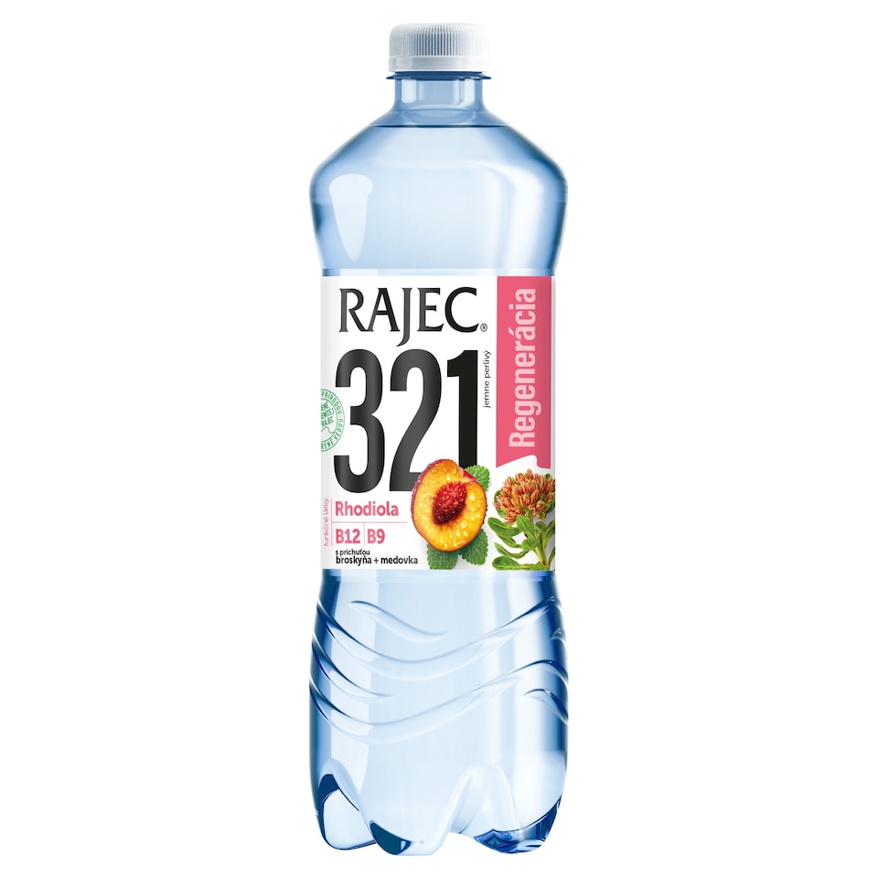 Rajec 321 regenerácia s príchuťou broskyne a medovky jemne perlivý 0,75 l
