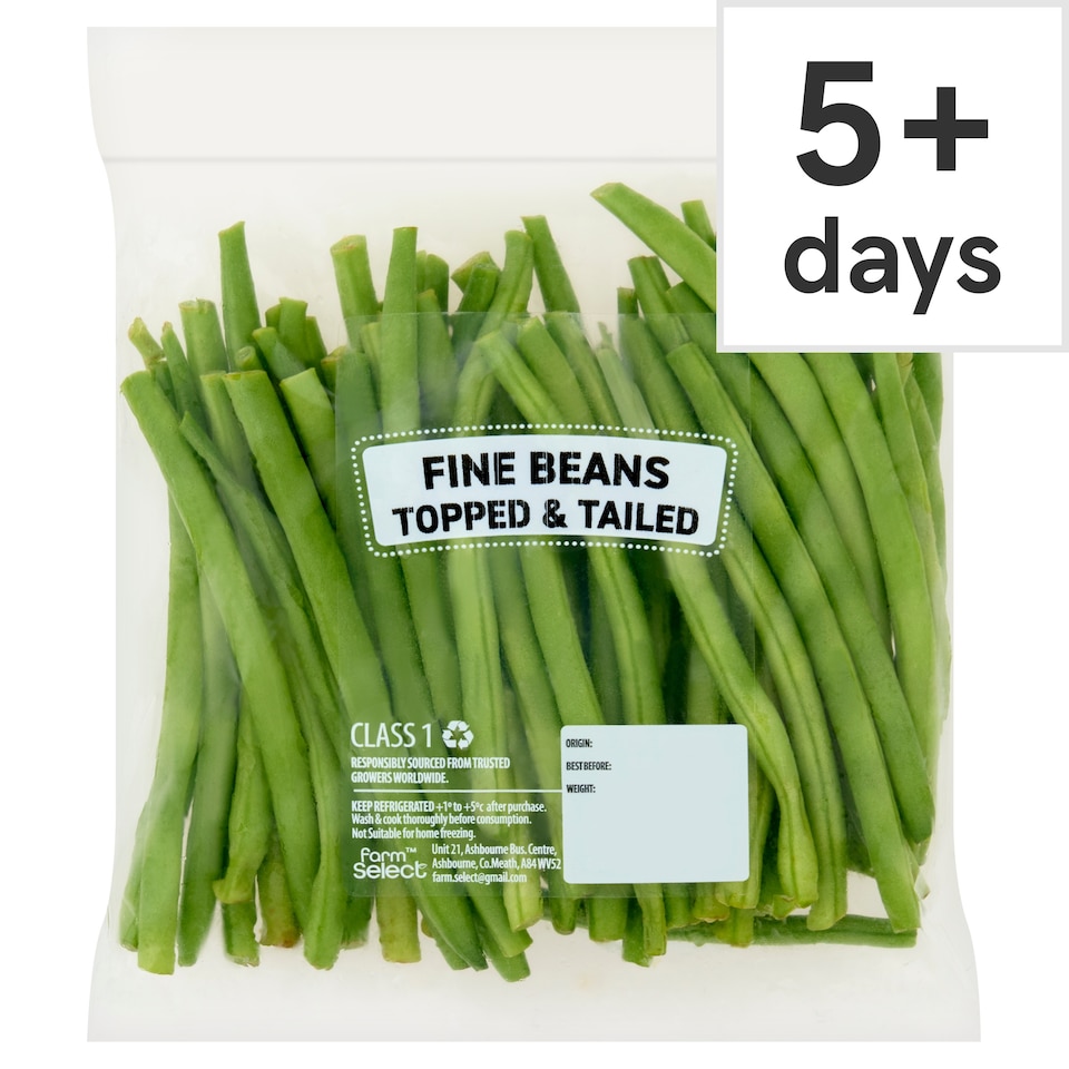Farm Select Fine Beans Topped & Tailed 200G